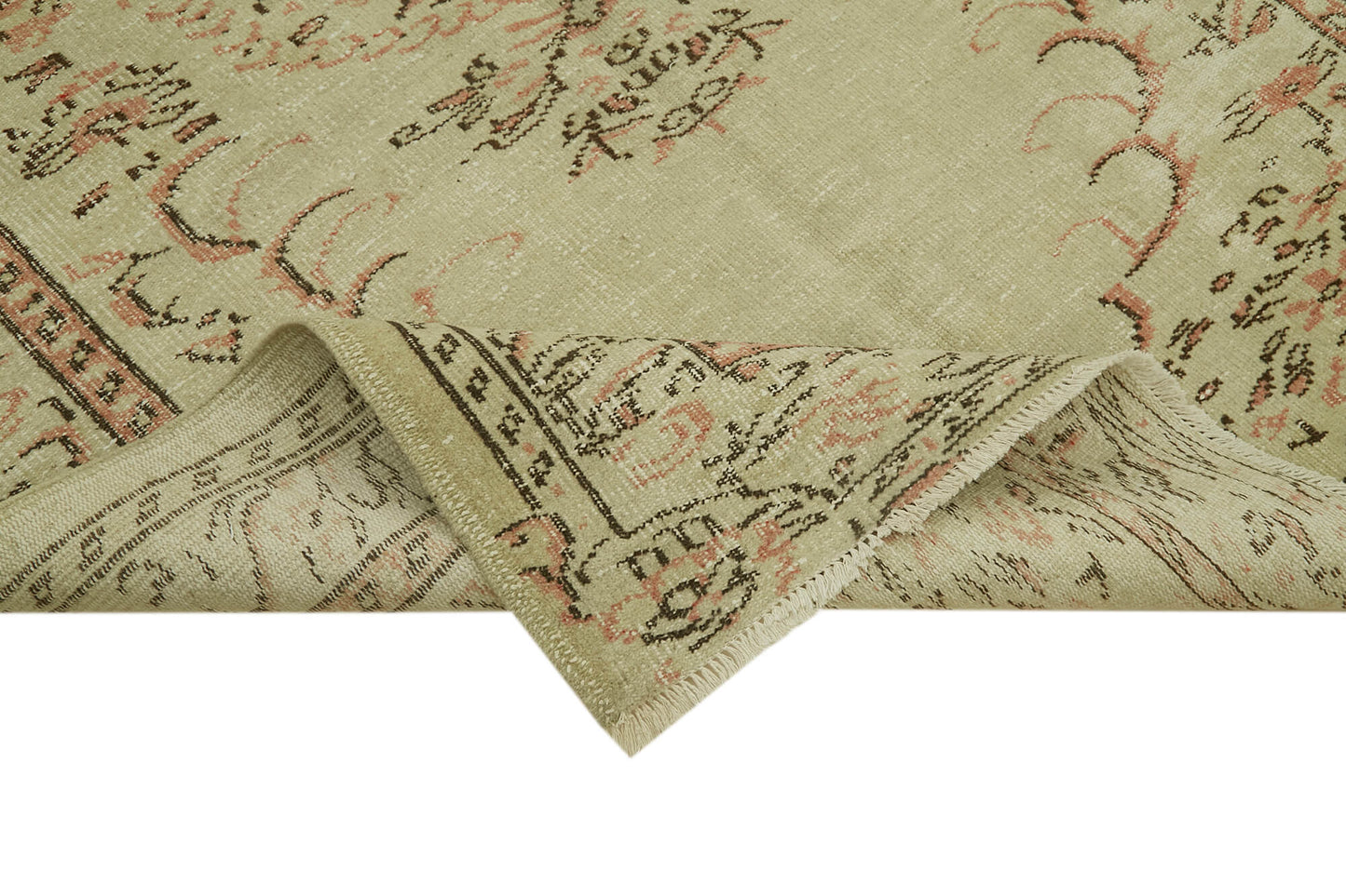 5x7 Beige Turkish Vintage Area Rug - 41682