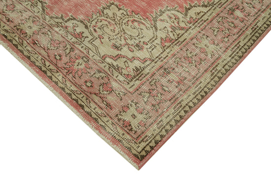 5x9 Beige Turkish Vintage Area Rug - 41712
