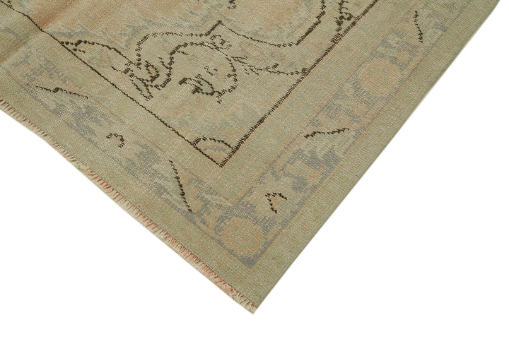 5x8 Beige Turkish Vintage Area Rug - 41750