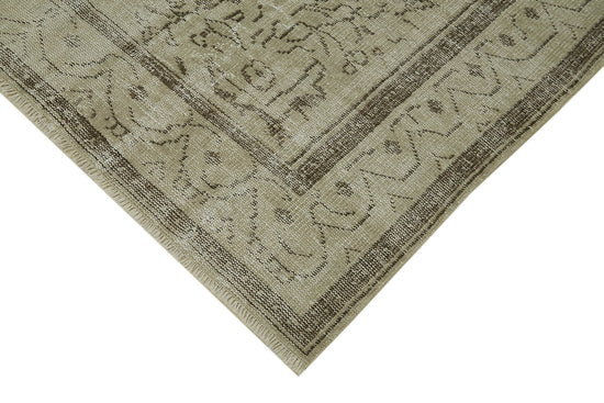 5x8 Beige Turkish Vintage Area Rug - 41751