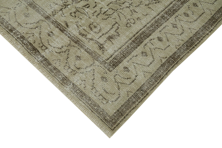 5x8 Beige Turkish Vintage Area Rug - 41751