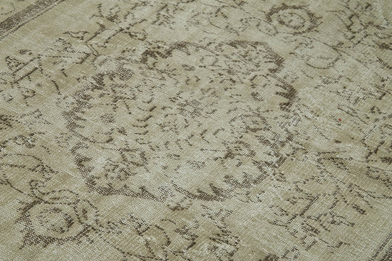 5x8 Beige Turkish Vintage Area Rug - 41751