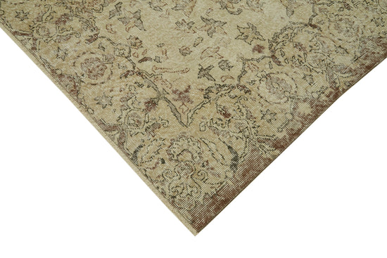 6x10 Beige Turkish Vintage Area Rug - 41752