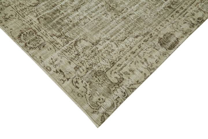 5x9 Beige Turkish Vintage Area Rug - 41753