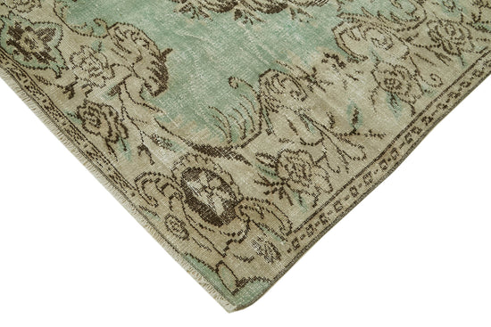 6x8 Beige Turkish Vintage Area Rug - 41760