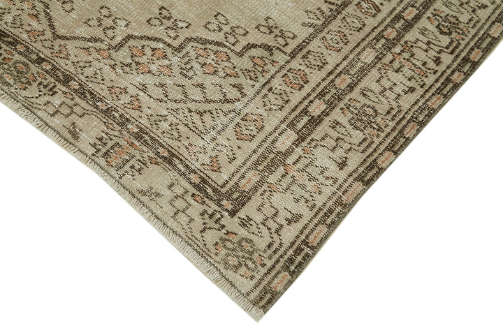 5x7 Beige Turkish Vintage Area Rug - 41763