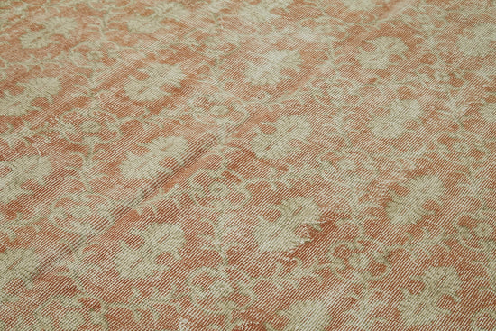 6x9 Beige Turkish Vintage Area Rug - 41787