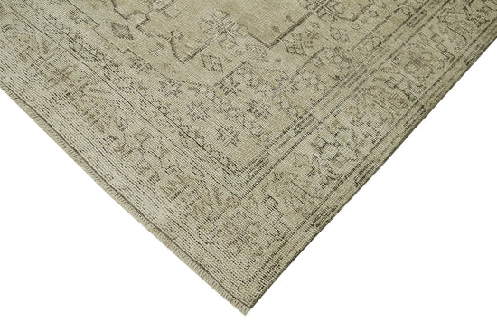 5x9 Beige Turkish Vintage Area Rug - 41791