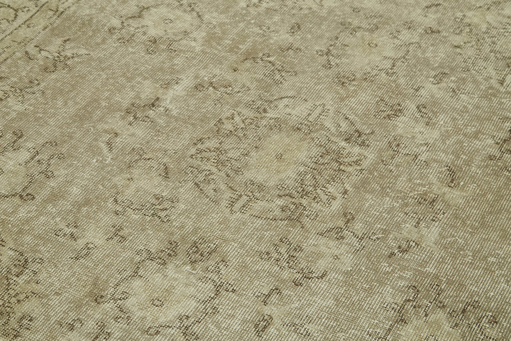 5x9 Beige Turkish Vintage Area Rug - 41799