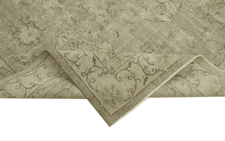 5x9 Beige Turkish Vintage Area Rug - 41799