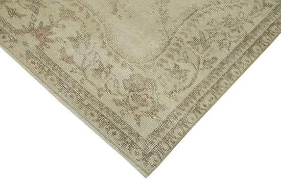 4x9 Beige Turkish Vintage Area Rug - 41800