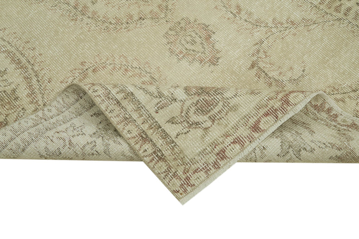 4x9 Beige Turkish Vintage Area Rug - 41800