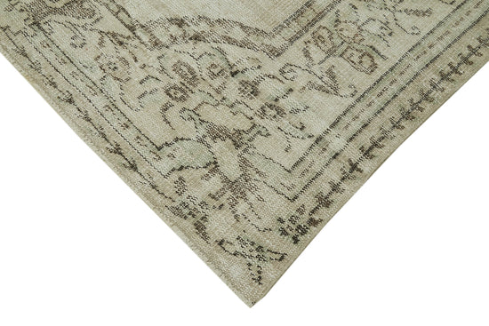 5x8 Beige Turkish Vintage Area Rug - 41811