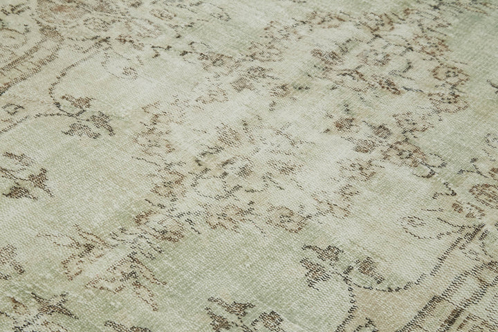 5x8 Beige Turkish Vintage Area Rug - 41811