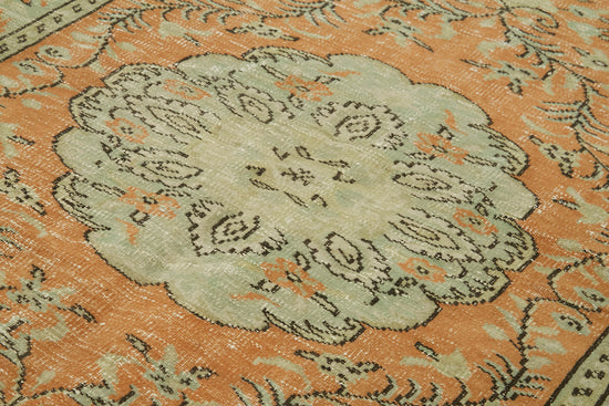 5x8 Beige Turkish Vintage Area Rug - 41816