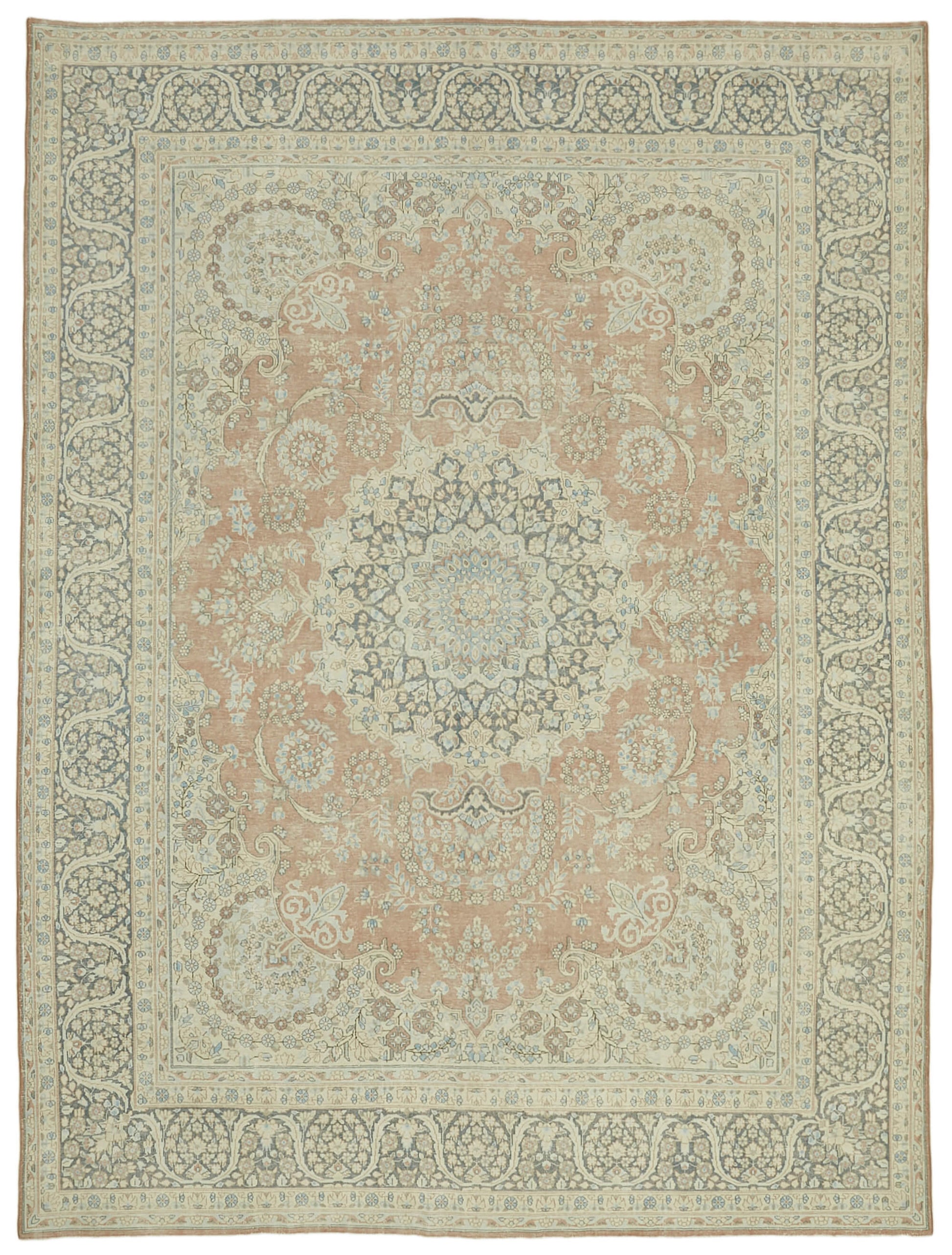 9x13 Beige Vintage Large Area Rug - 41858