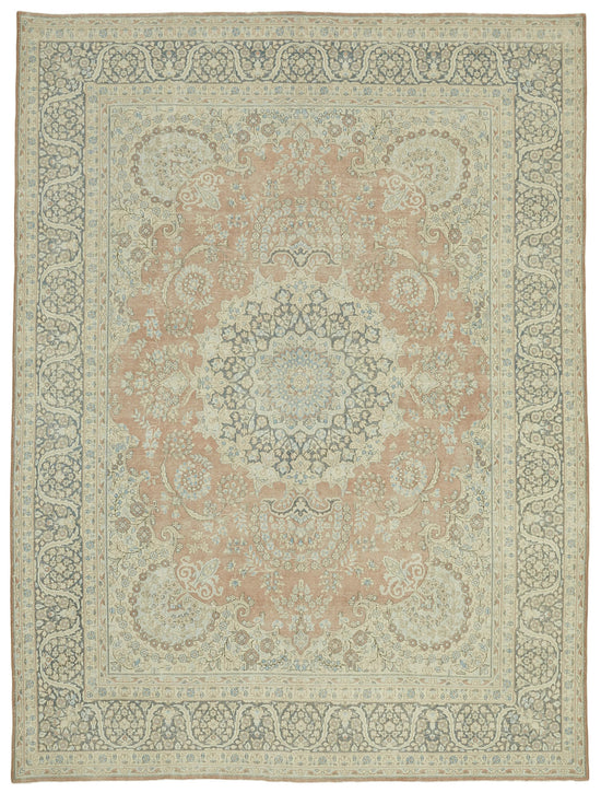 9x13 Beige Vintage Large Area Rug - 41858