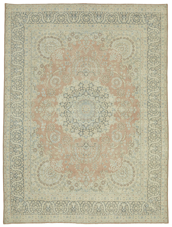 9x13 Beige Vintage Large Area Rug - 41858