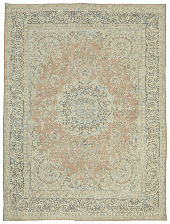 9x13 Beige Vintage Large Area Rug - 41858