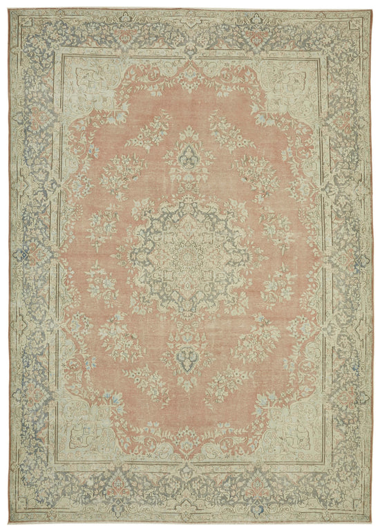 10x14 Beige Vintage Large Area Rug - 41861