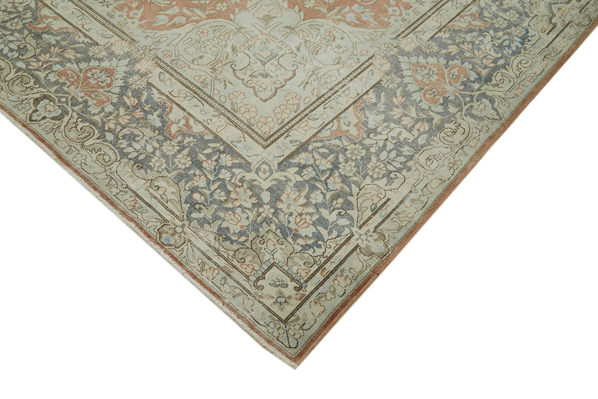 10x14 Beige Vintage Large Area Rug - 41861