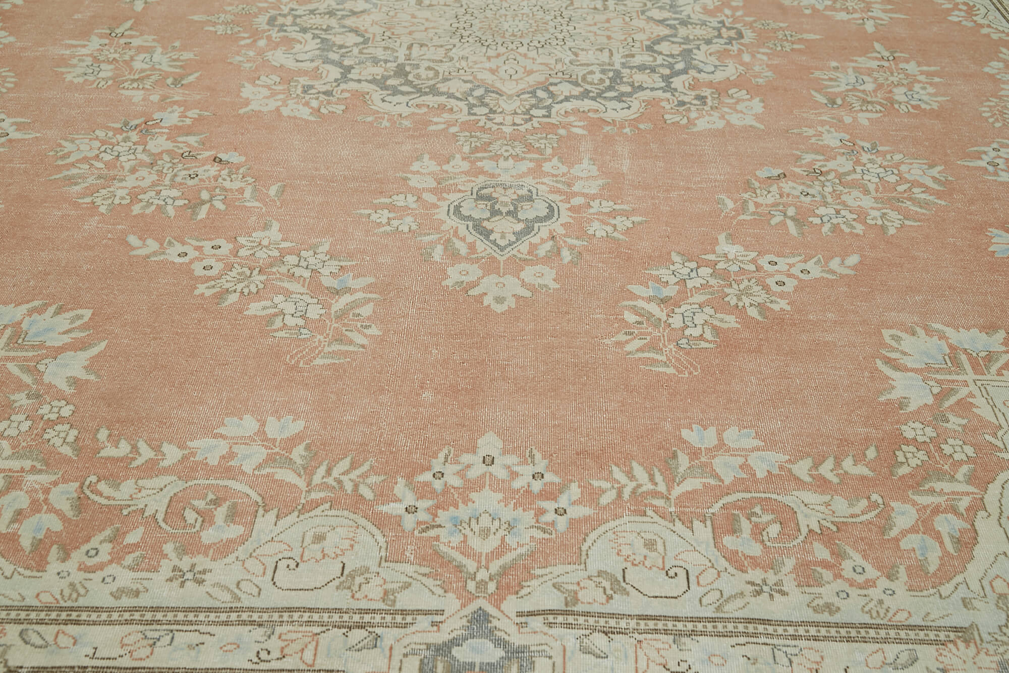 10x14 Beige Vintage Large Area Rug - 41861