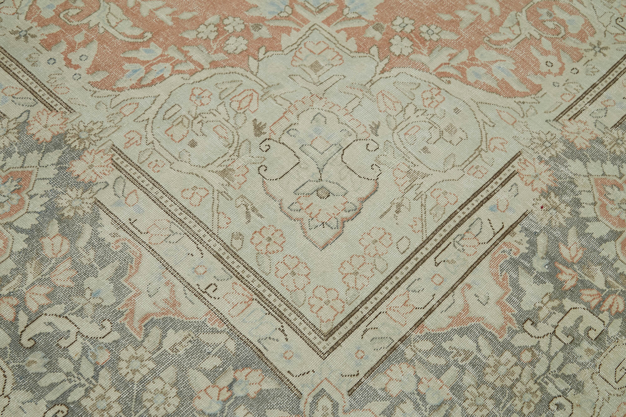 10x14 Beige Vintage Large Area Rug - 41861