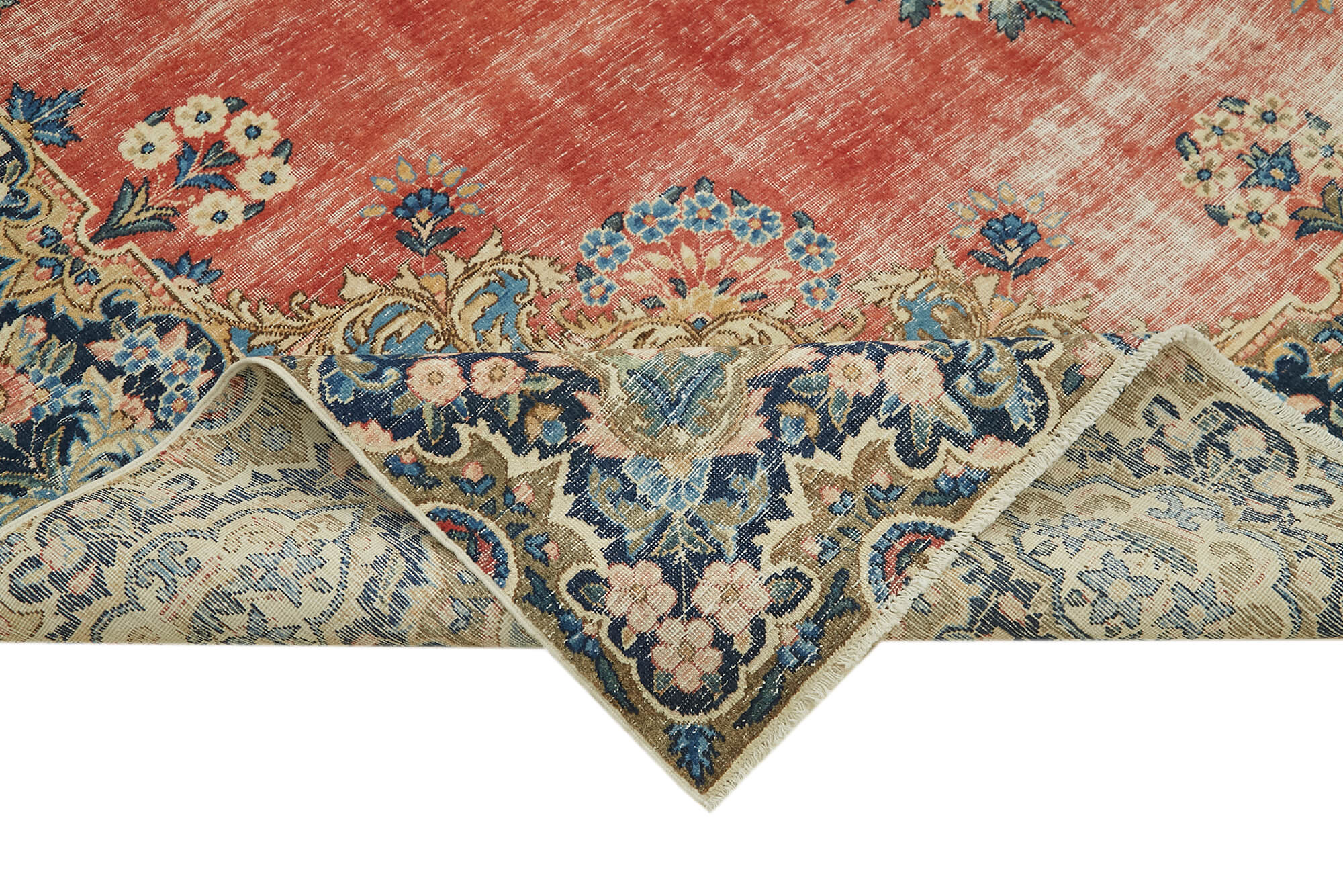 8x11 Beige Vintage Large Area Rug - 41863