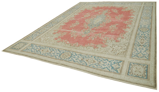 10x13 Beige Vintage Large Area Rug - 41867