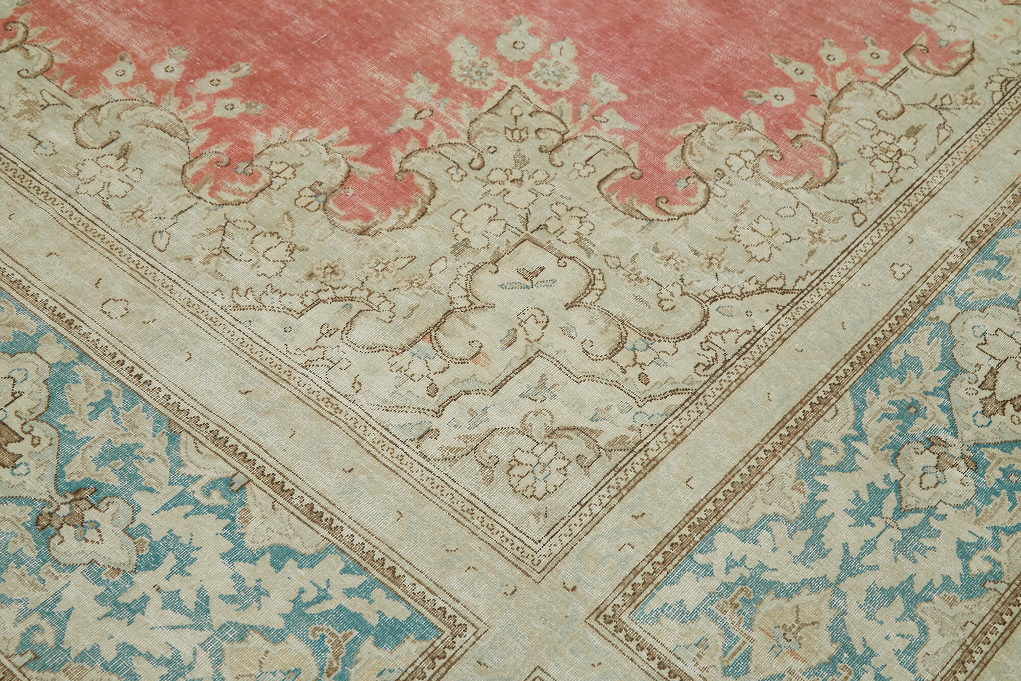 10x13 Beige Vintage Large Area Rug - 41867
