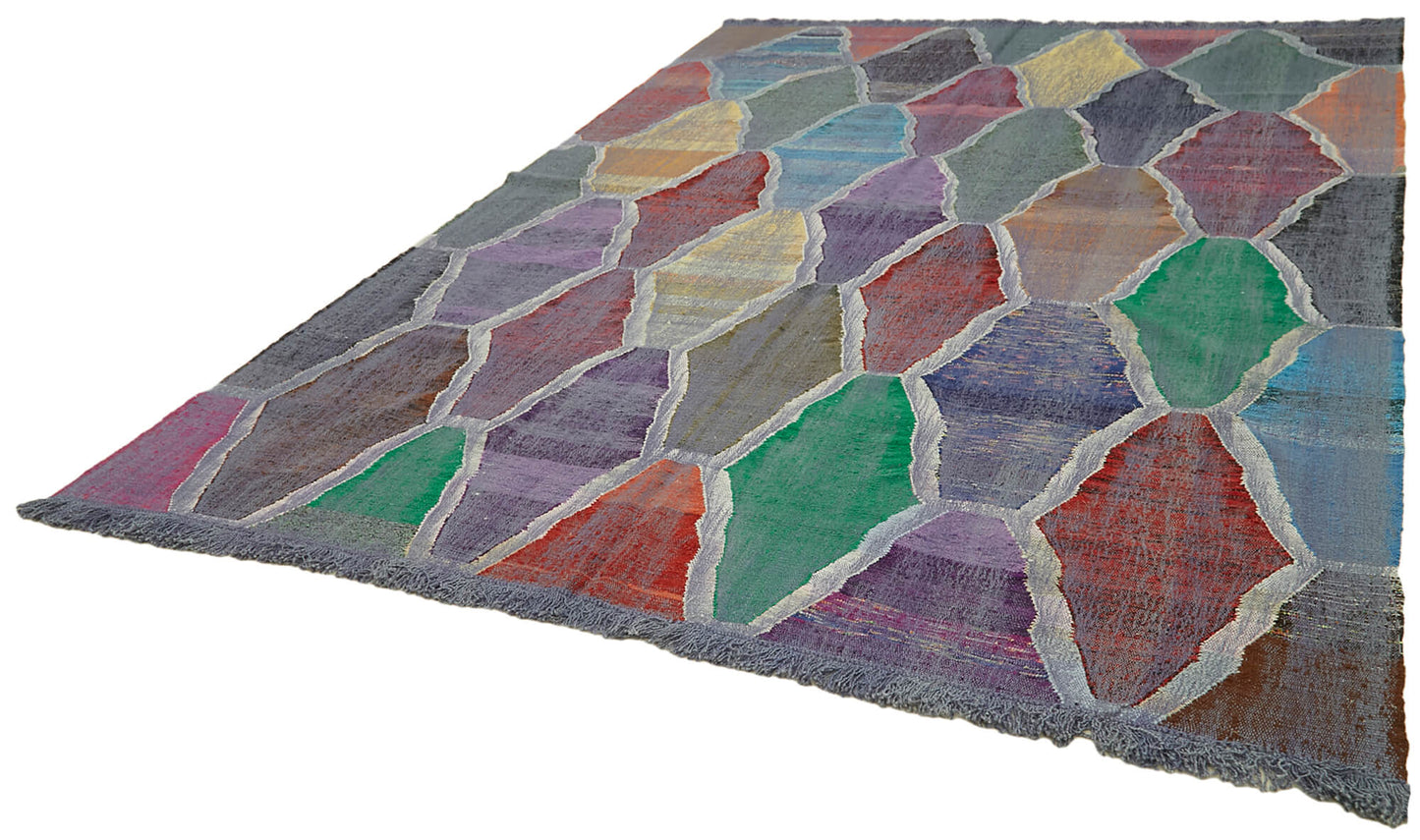9x12 Blue Contemporary Area Rug - 41878