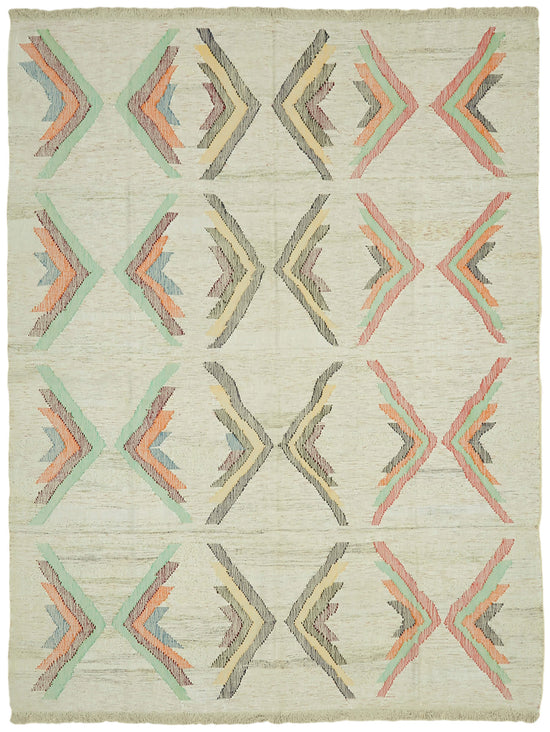 10x13 Beige Contemporary Area Rug - 41887