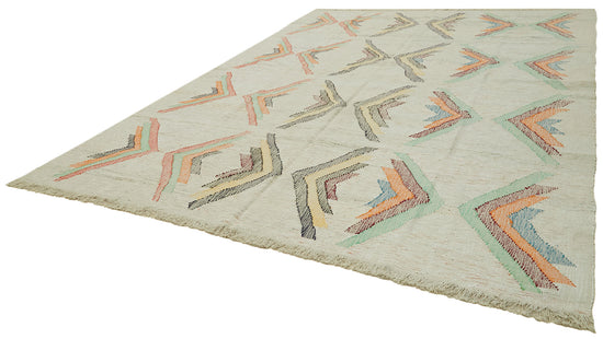 10x13 Beige Contemporary Area Rug - 41887