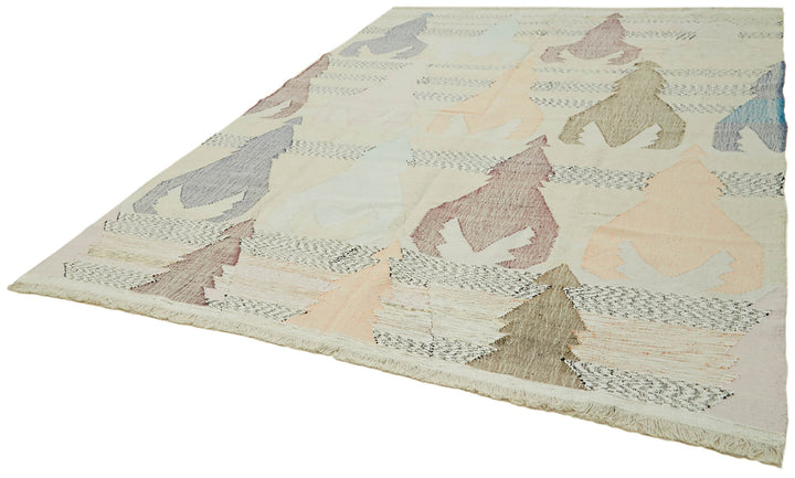 8x12 Beige Contemporary Area Rug - 41900