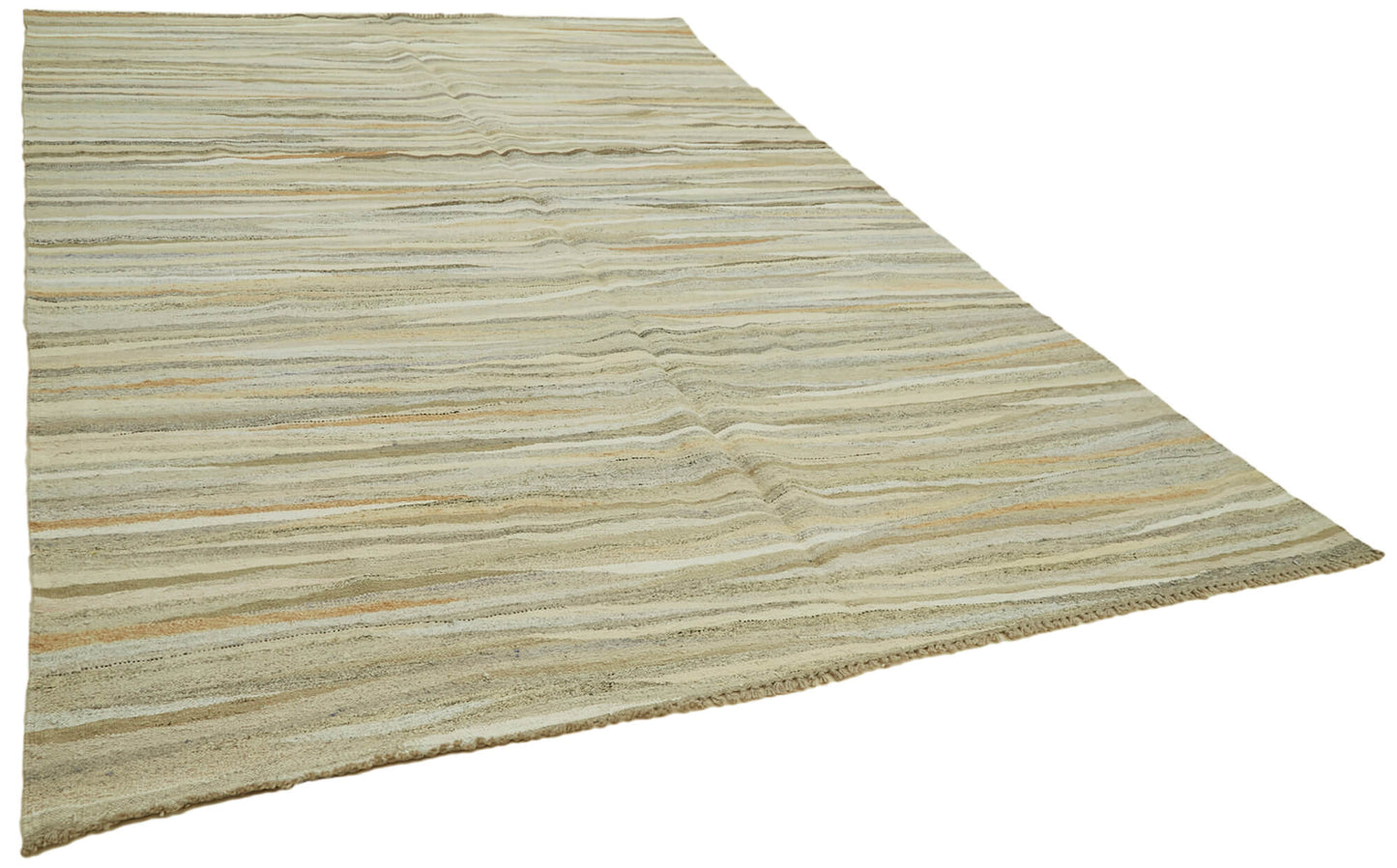 8x12 Beige Hemp Kilim Rug - 41930