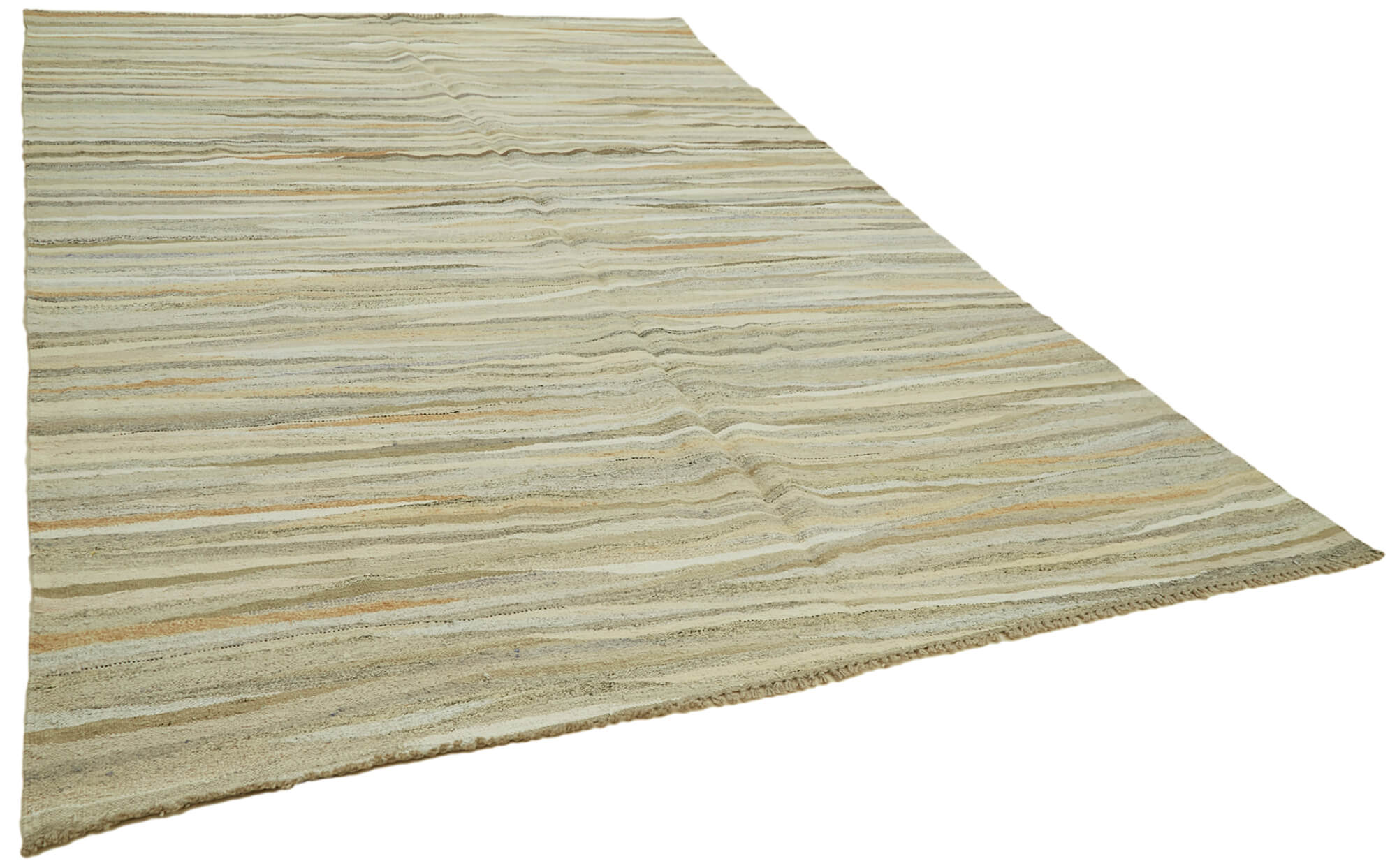 8x12 Beige Hemp Kilim Rug - 41930