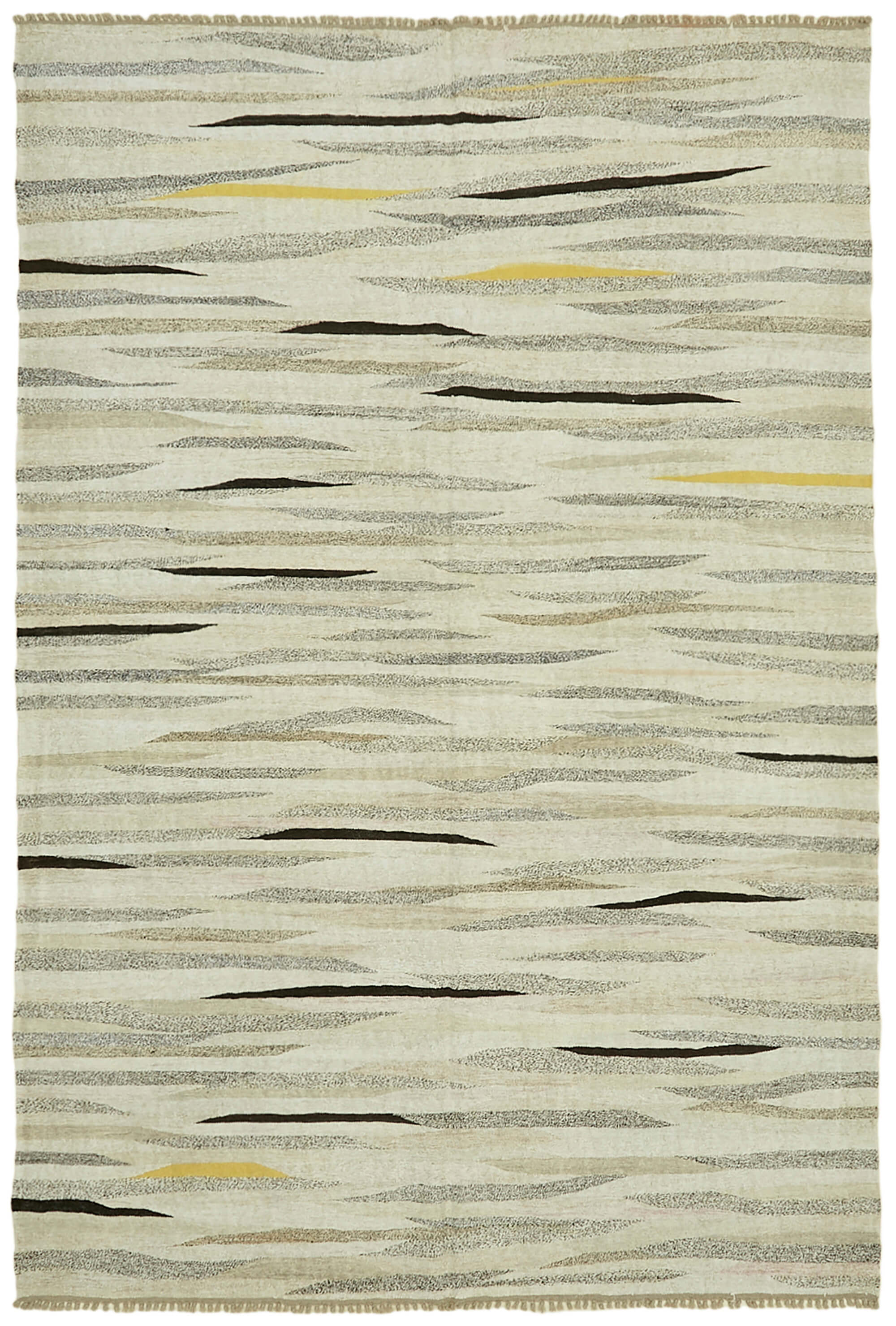 8x12 Beige Hemp Kilim Rug - 41931
