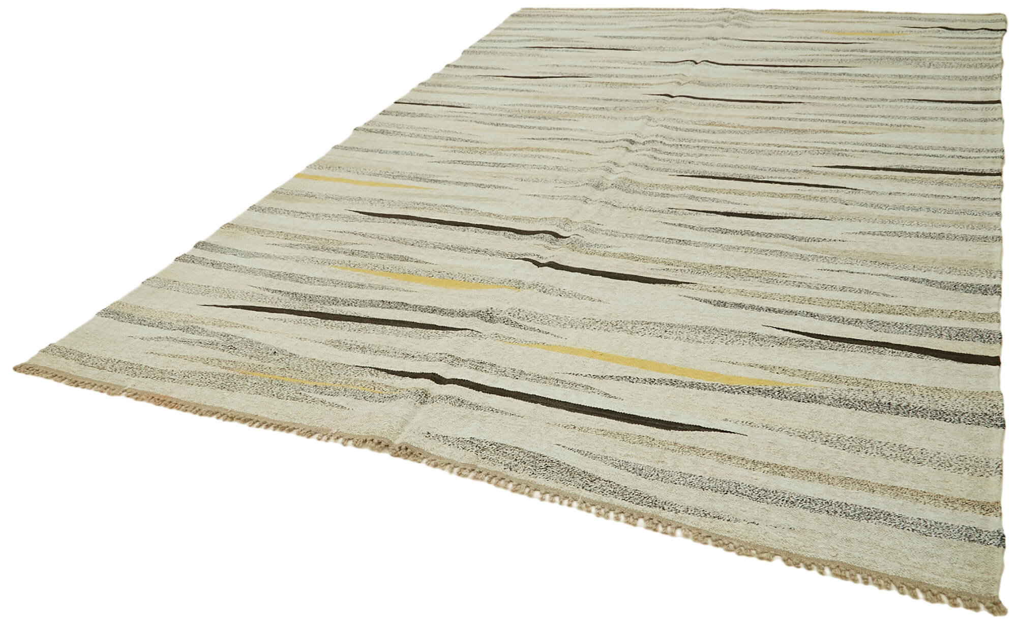 8x12 Beige Hemp Kilim Rug - 41931