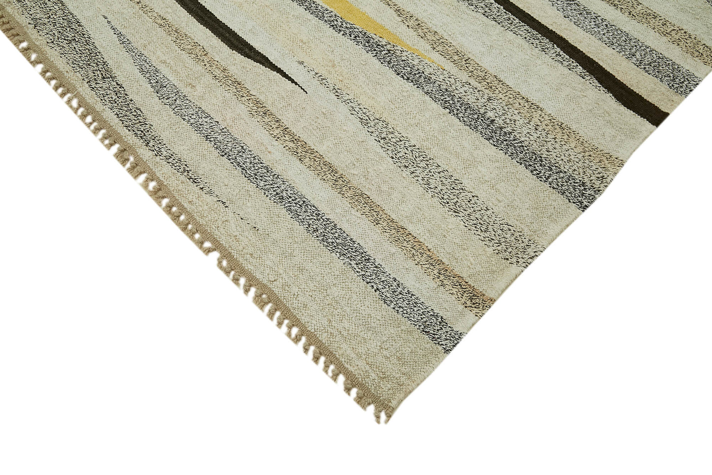 8x12 Beige Hemp Kilim Rug - 41931