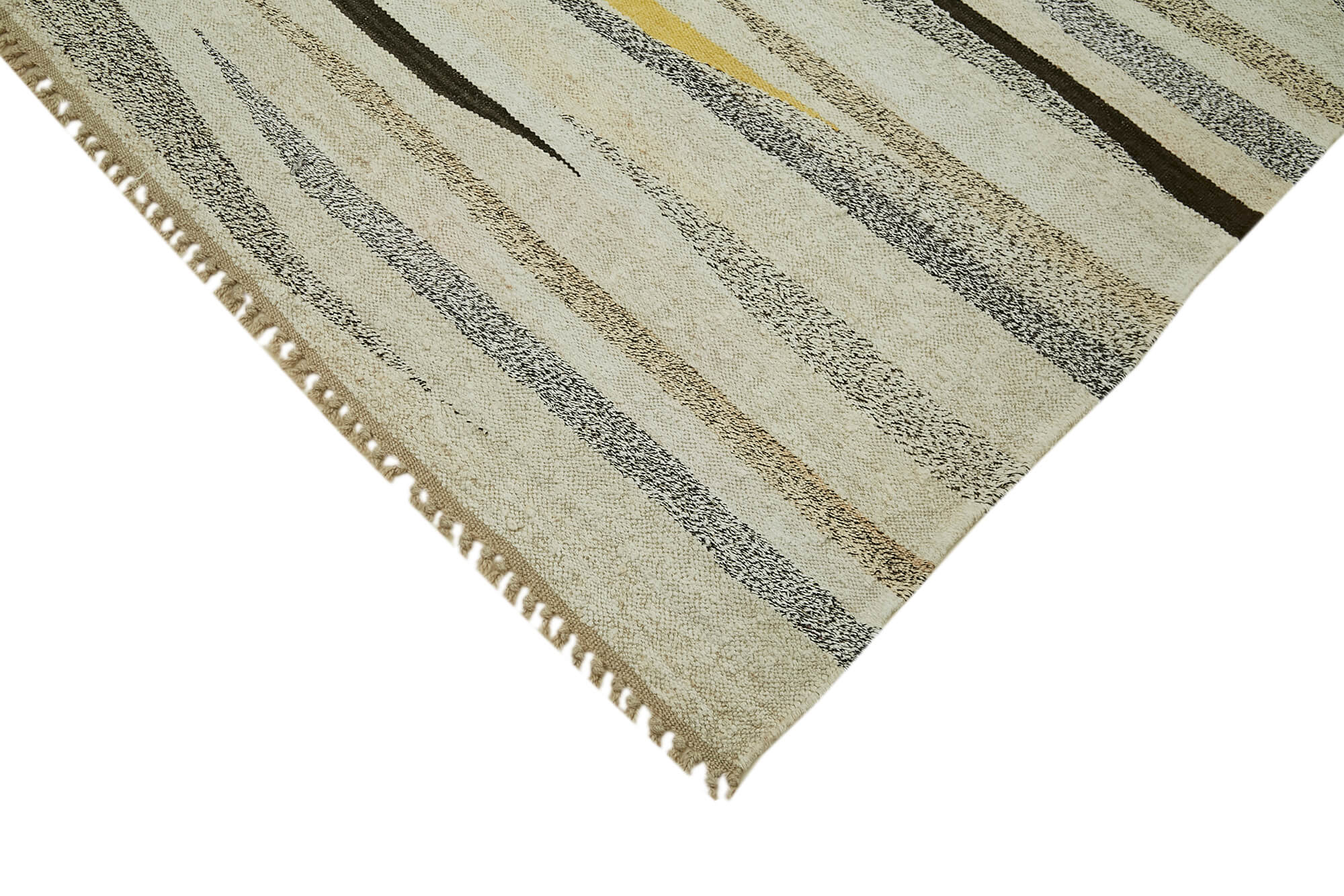8x12 Beige Hemp Kilim Rug - 41931
