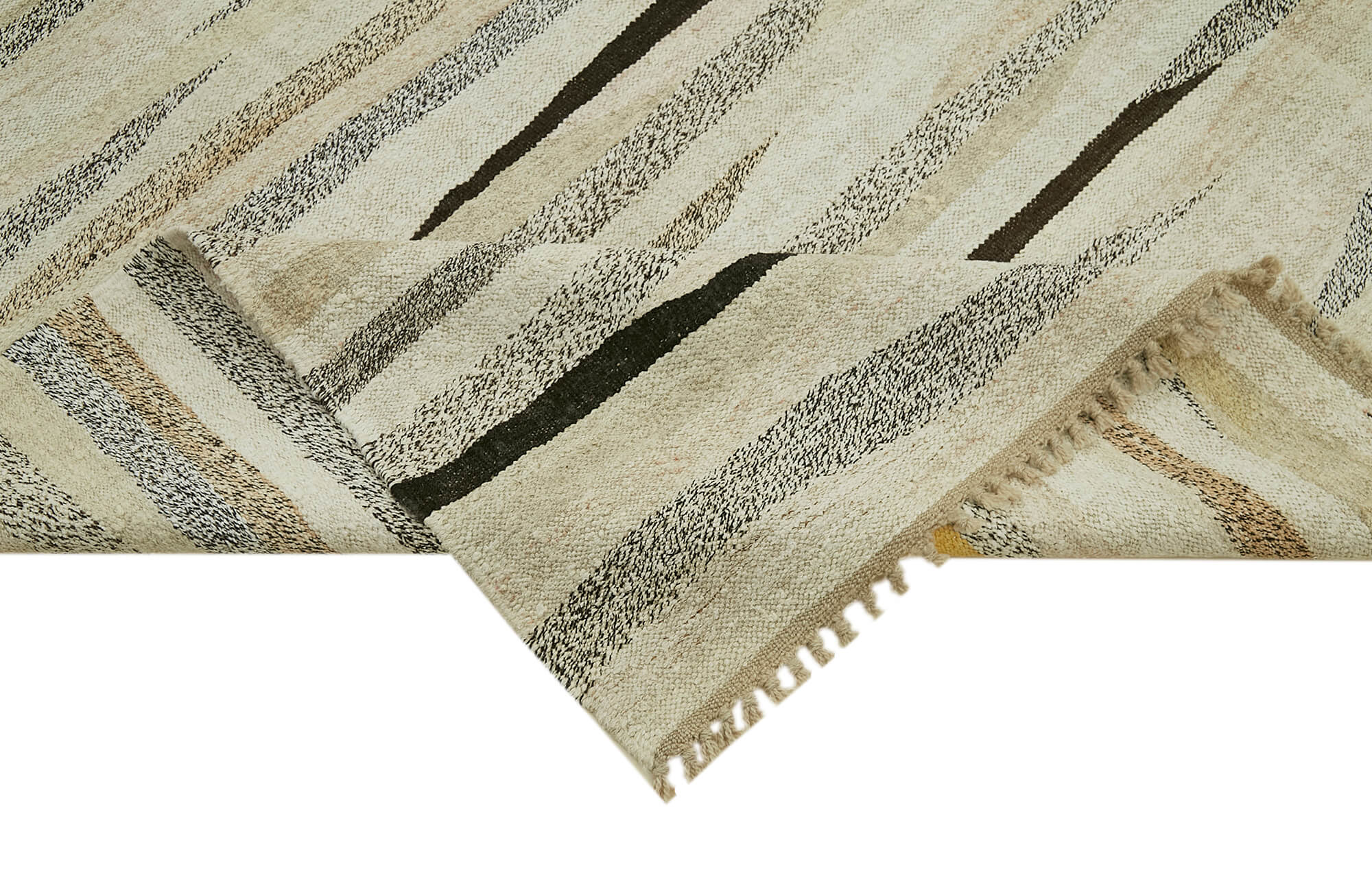 8x12 Beige Hemp Kilim Rug - 41931