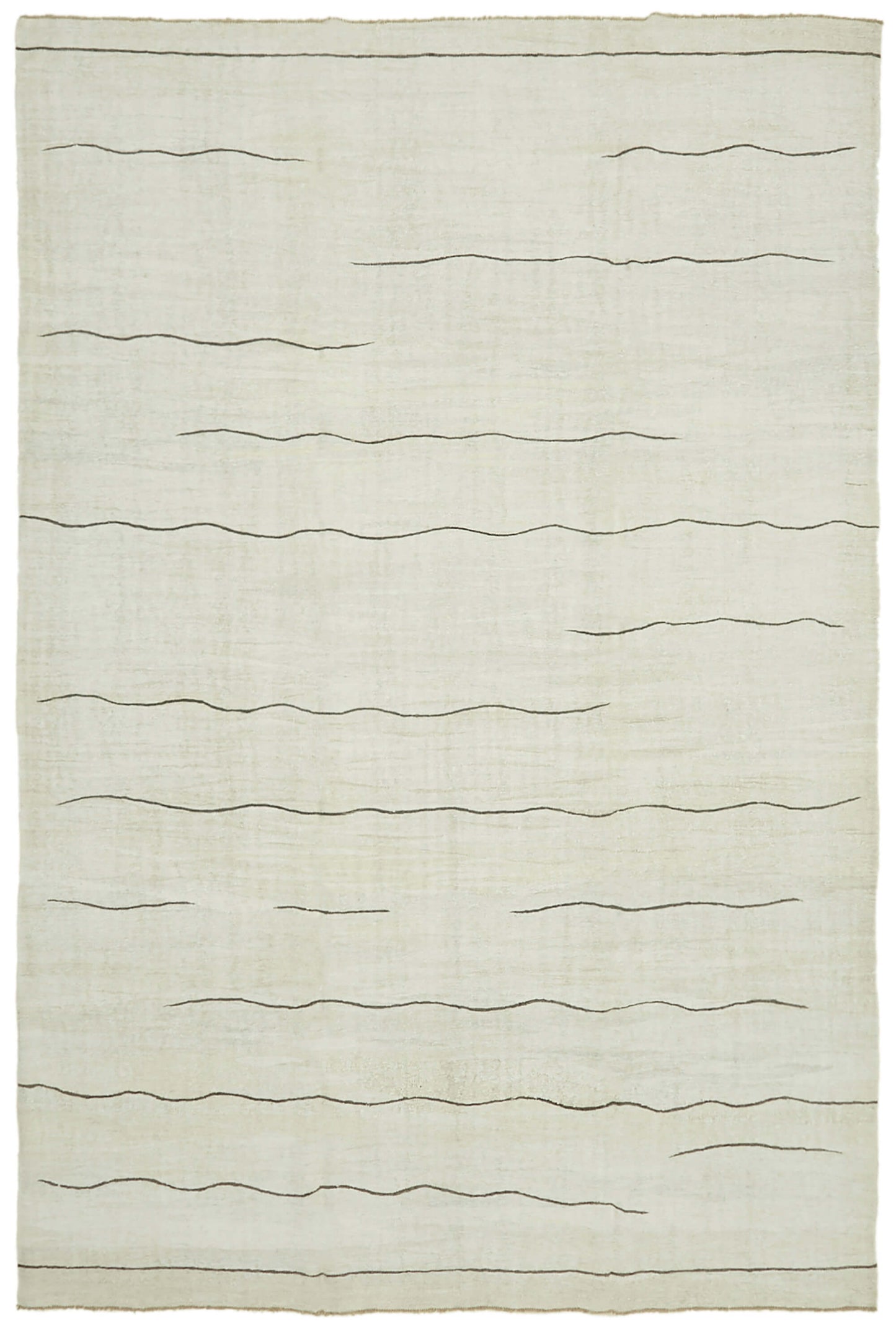 9x14 Beige Hemp Kilim Rug - 41937