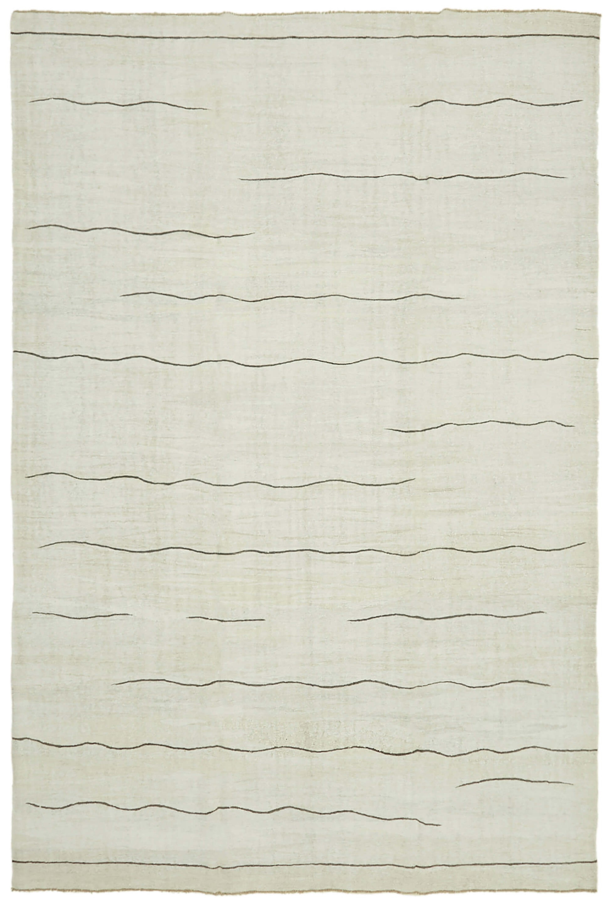 9x14 Beige Hemp Kilim Rug - 41937