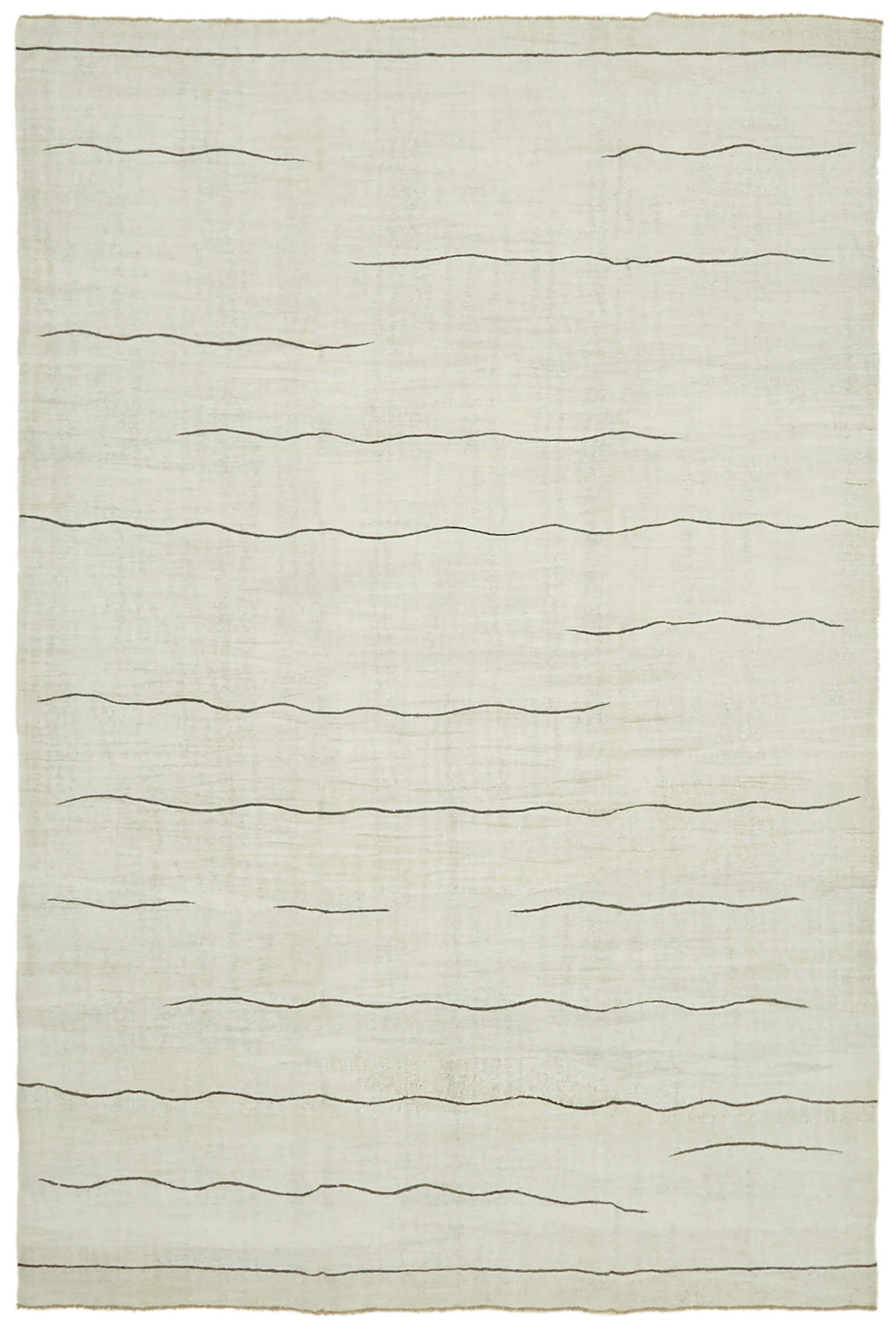 9x14 Beige Hemp Kilim Rug - 41937