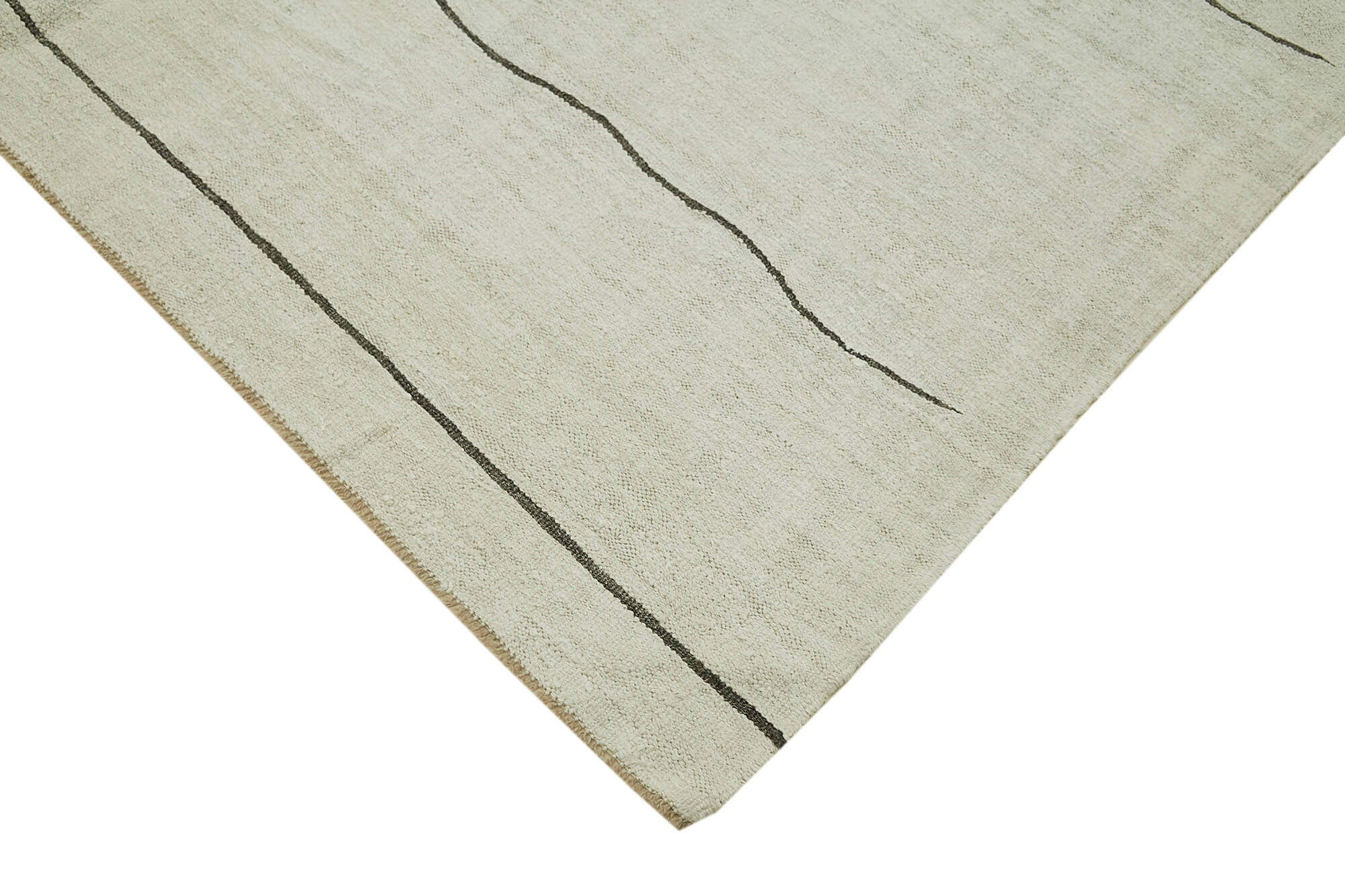 9x14 Beige Hemp Kilim Rug - 41937