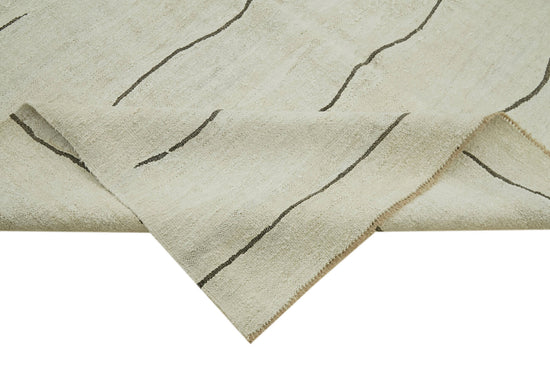 9x14 Beige Hemp Kilim Rug - 41937