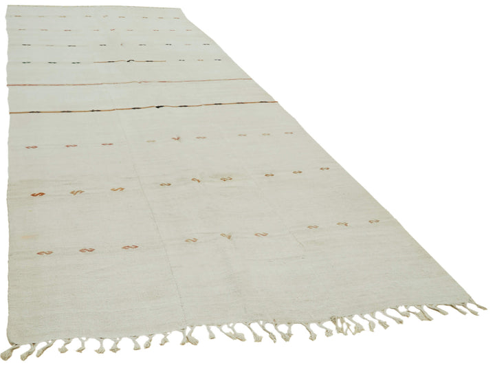 6x15 White Hemp Kilim Rug - 41940