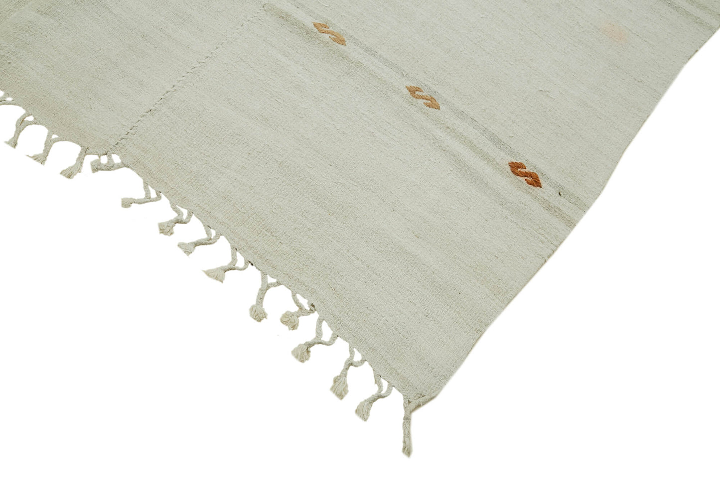 6x15 White Hemp Kilim Rug - 41940