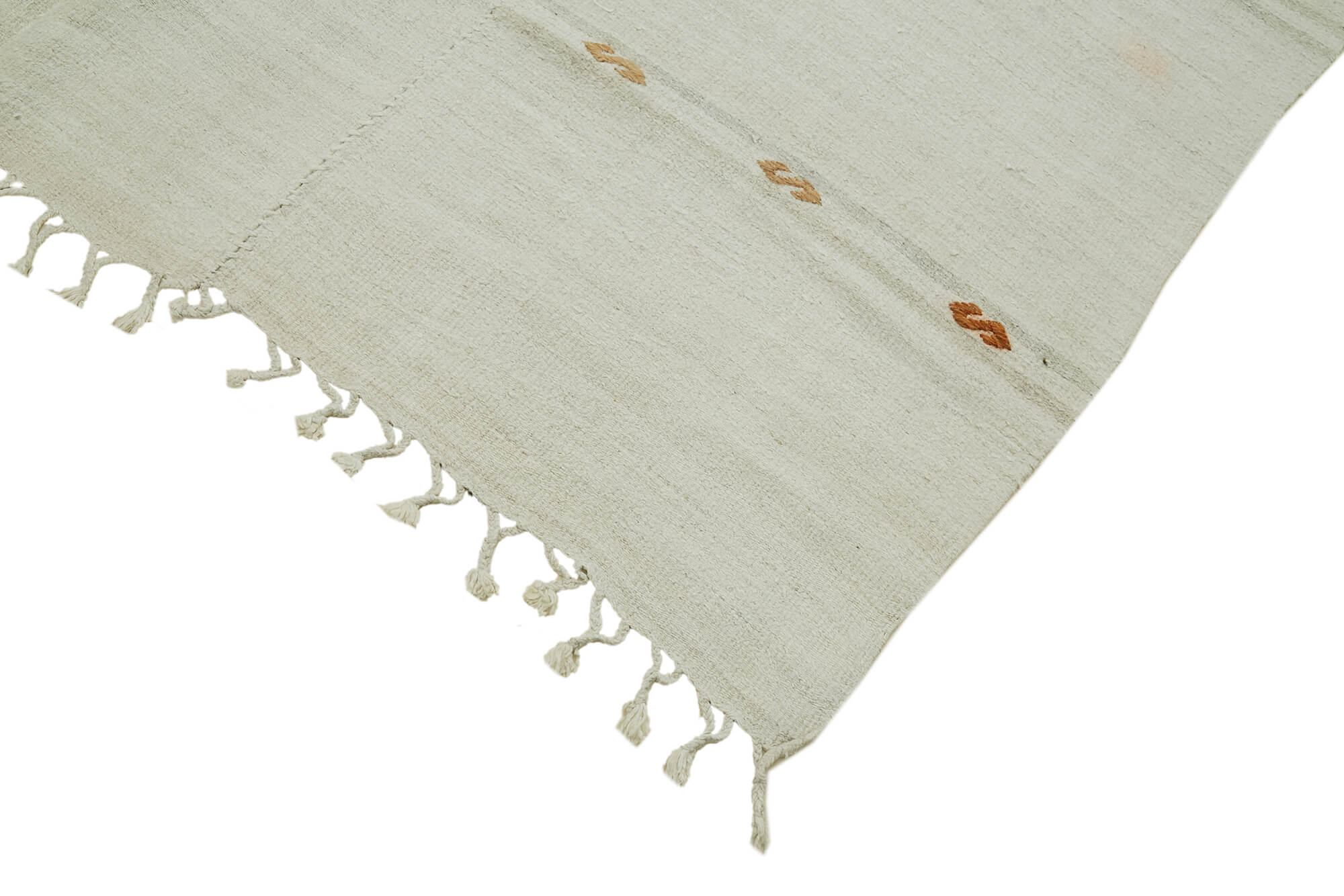 6x15 White Hemp Kilim Rug - 41940