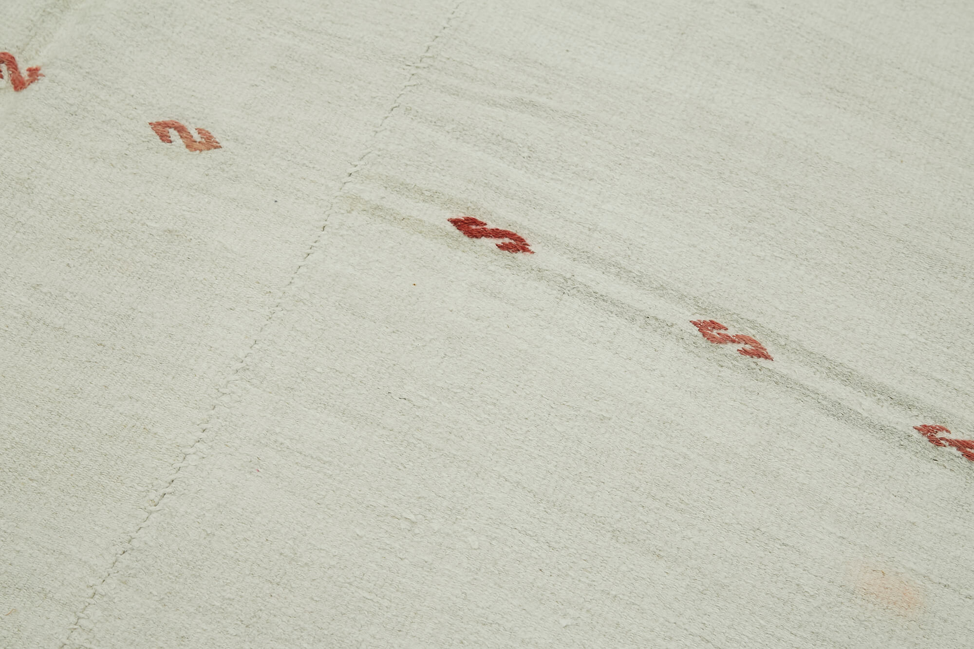 6x15 White Hemp Kilim Rug - 41940